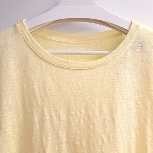 Eileen Fisher Linen Jersey Crew Neck Short Sleeve Tee Shirt Size Large - Picture 3 of 10